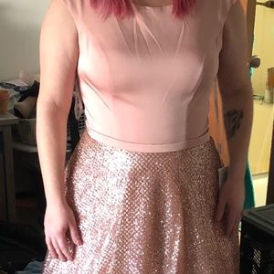 2022 Rose Gold Prom Dress